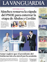 Portada periódico La Vanguardia