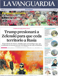 Portada La Vanguardia 2025-08-17