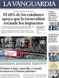 Portada La Vanguardia 2025-09-22