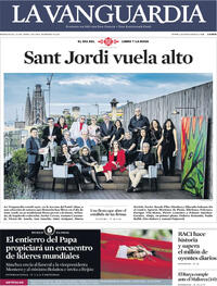 Portada periódico La Vanguardia