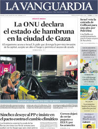 Portada La Vanguardia 2025-08-23