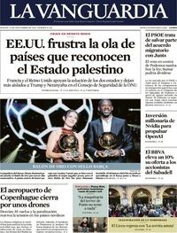 Portada La Vanguardia 2025-09-23