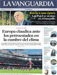 Portada periódico La Vanguardia