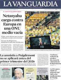 Portada La Vanguardia 2025-09-27