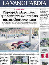 Portada La Vanguardia 2025-11-29