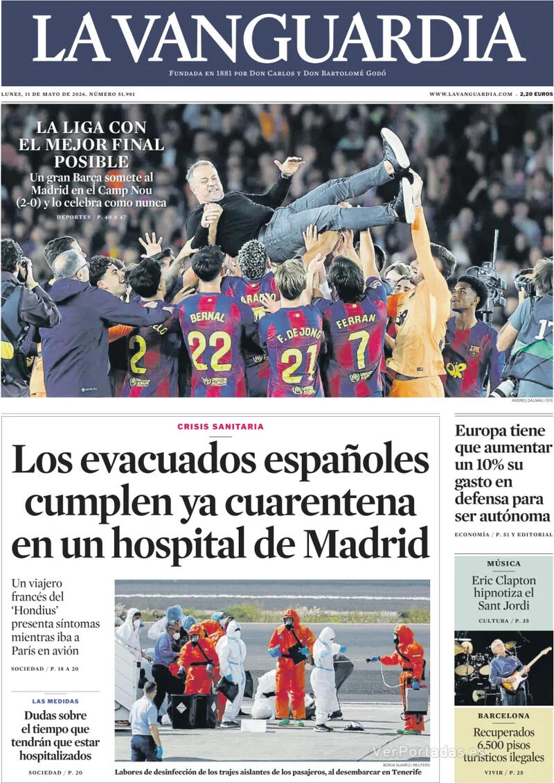Portada El Correo 2026-05-11
