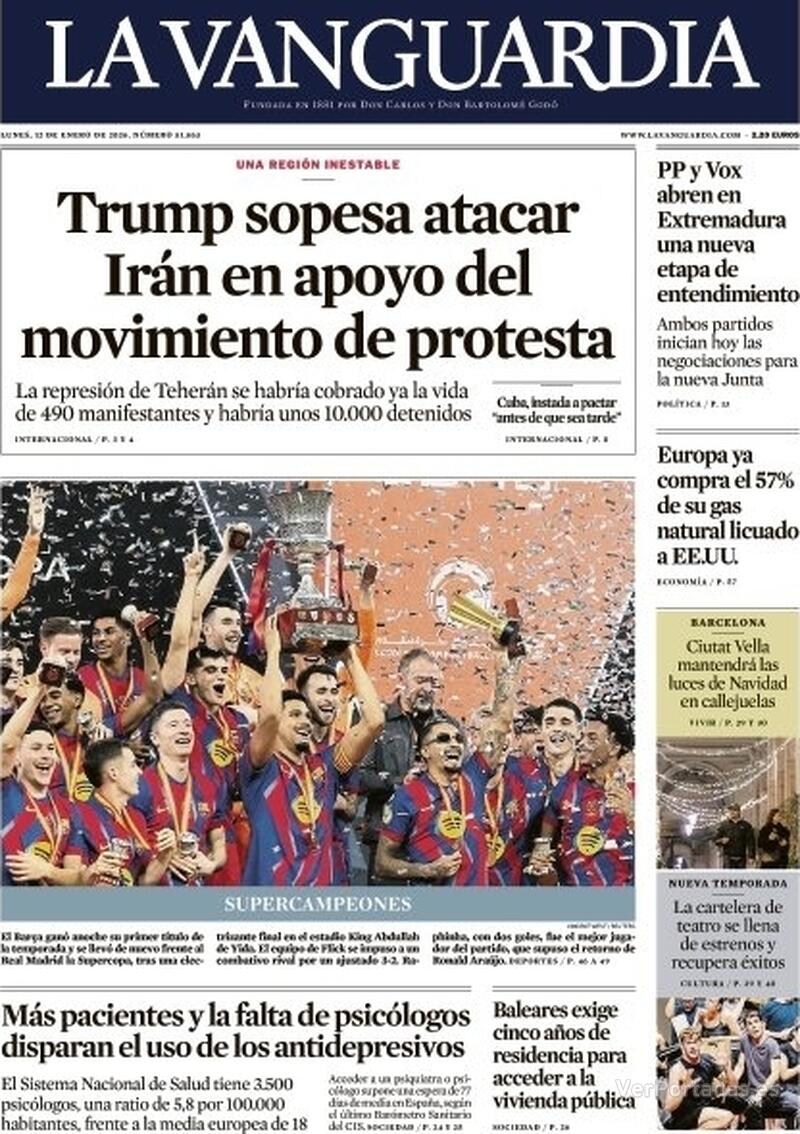 Portada El Correo 2026-01-12