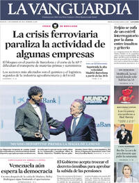 Portada La Vanguardia 2026-02-03