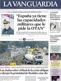 Portada La Vanguardia 2026-02-06