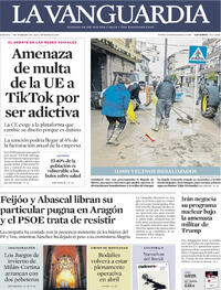 Portada La Vanguardia 2026-02-07