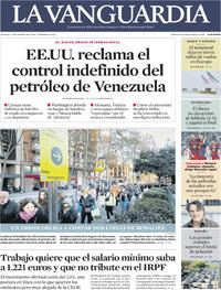 Portada La Vanguardia 2026-01-08