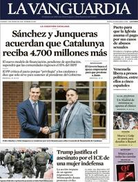 Portada La Vanguardia 2026-01-09