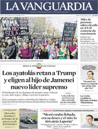 Portada La Vanguardia 2026-03-09