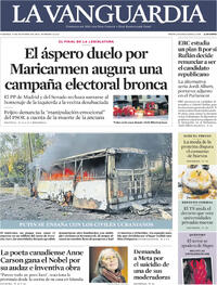 Portada La Vanguardia 2026-10-09
