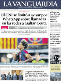 Portada La Vanguardia 2026-09-10