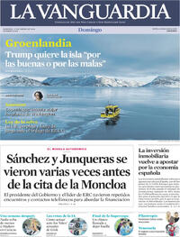 Portada La Vanguardia 2026-01-11