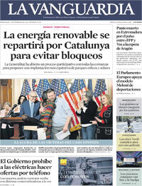 Portada La Vanguardia 2026-02-11