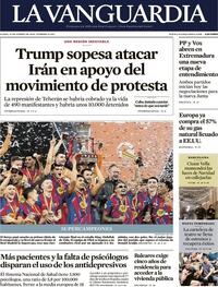 Portada La Vanguardia 2026-01-12