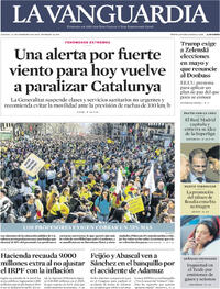 Portada La Vanguardia 2026-02-12