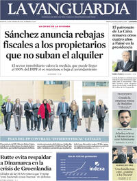 Portada La Vanguardia 2026-01-13