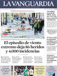 Portada La Vanguardia 2026-02-13