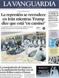 Portada La Vanguardia 2026-01-14