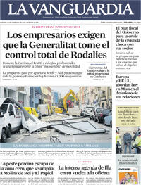 Portada La Vanguardia 2026-02-14