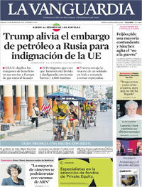 Portada La Vanguardia 2026-03-14
