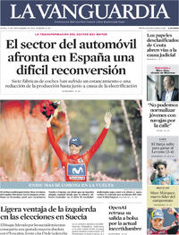 Portada La Vanguardia 2026-09-14
