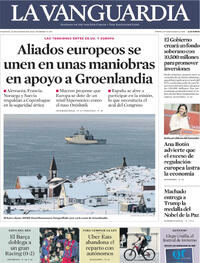 Portada La Vanguardia 2026-01-16