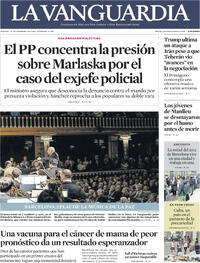 Portada La Vanguardia 2026-02-19