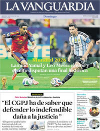 Portada La Vanguardia 2026-07-19