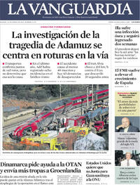 Portada La Vanguardia 2026-01-20