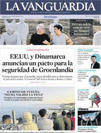Portada periódico La Vanguardia