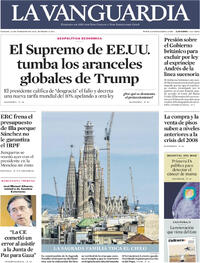 Portada La Vanguardia 2026-02-21