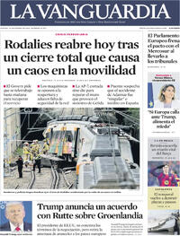 Portada La Vanguardia 2026-01-22