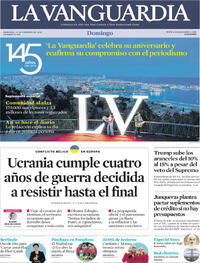 Portada La Vanguardia 2026-02-22