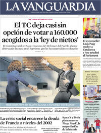 Portada La Vanguardia 2026-10-22