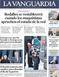 Portada La Vanguardia 2026-01-23