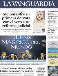 Portada La Vanguardia 2026-03-24