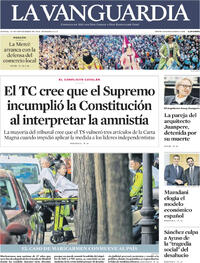 Portada La Vanguardia 2026-09-24