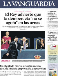 Portada periódico La Vanguardia Portada periódico La Vanguardia