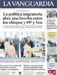 Portada La Vanguardia 2026-04-25