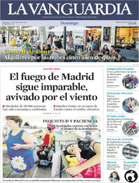 Portada periódico La Vanguardia Portada periódico La Vanguardia