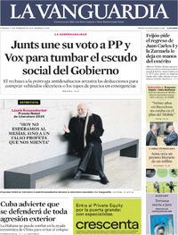 Portada La Vanguardia 2026-02-27