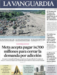 Portada La Vanguardia 2026-08-27