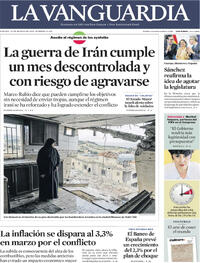 Portada La Vanguardia 2026-03-28