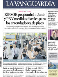Portada La Vanguardia 2026-04-30