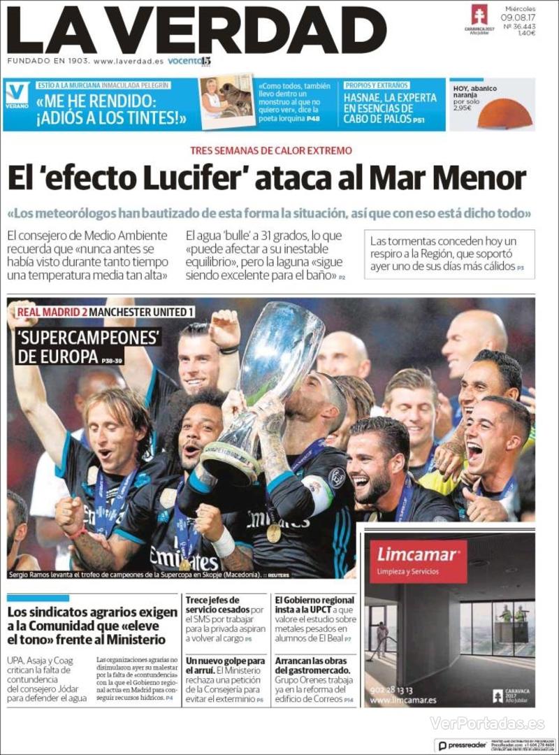 Portada Última Hora 2017-08-09