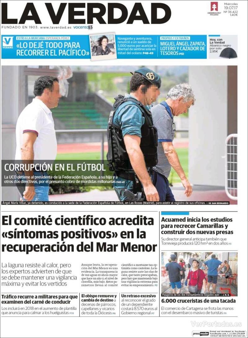 Portada Última Hora 2017-07-19